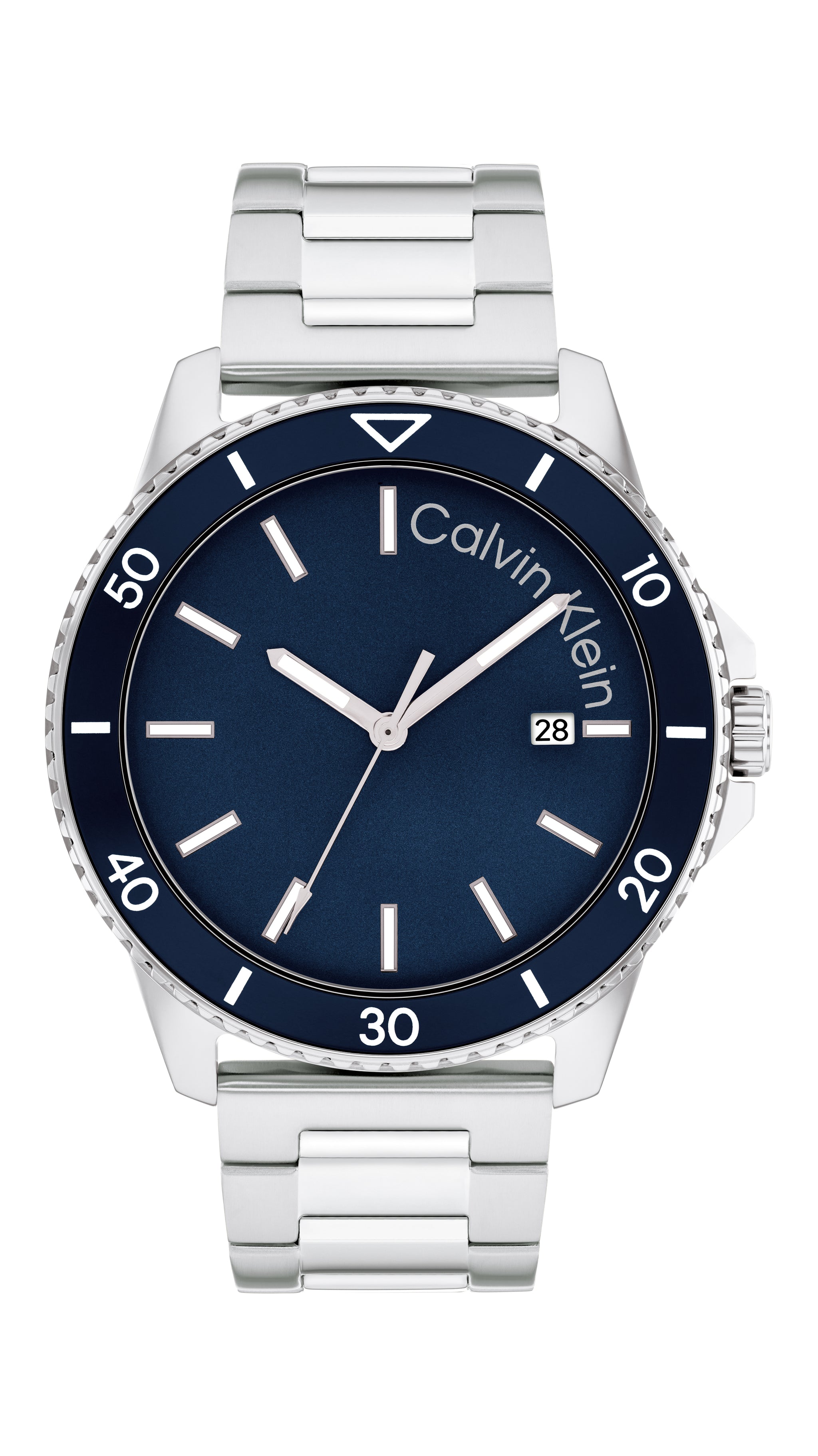Calvin Klein AQUEOUS 44 mm Navy Dial Men Watch 25200385