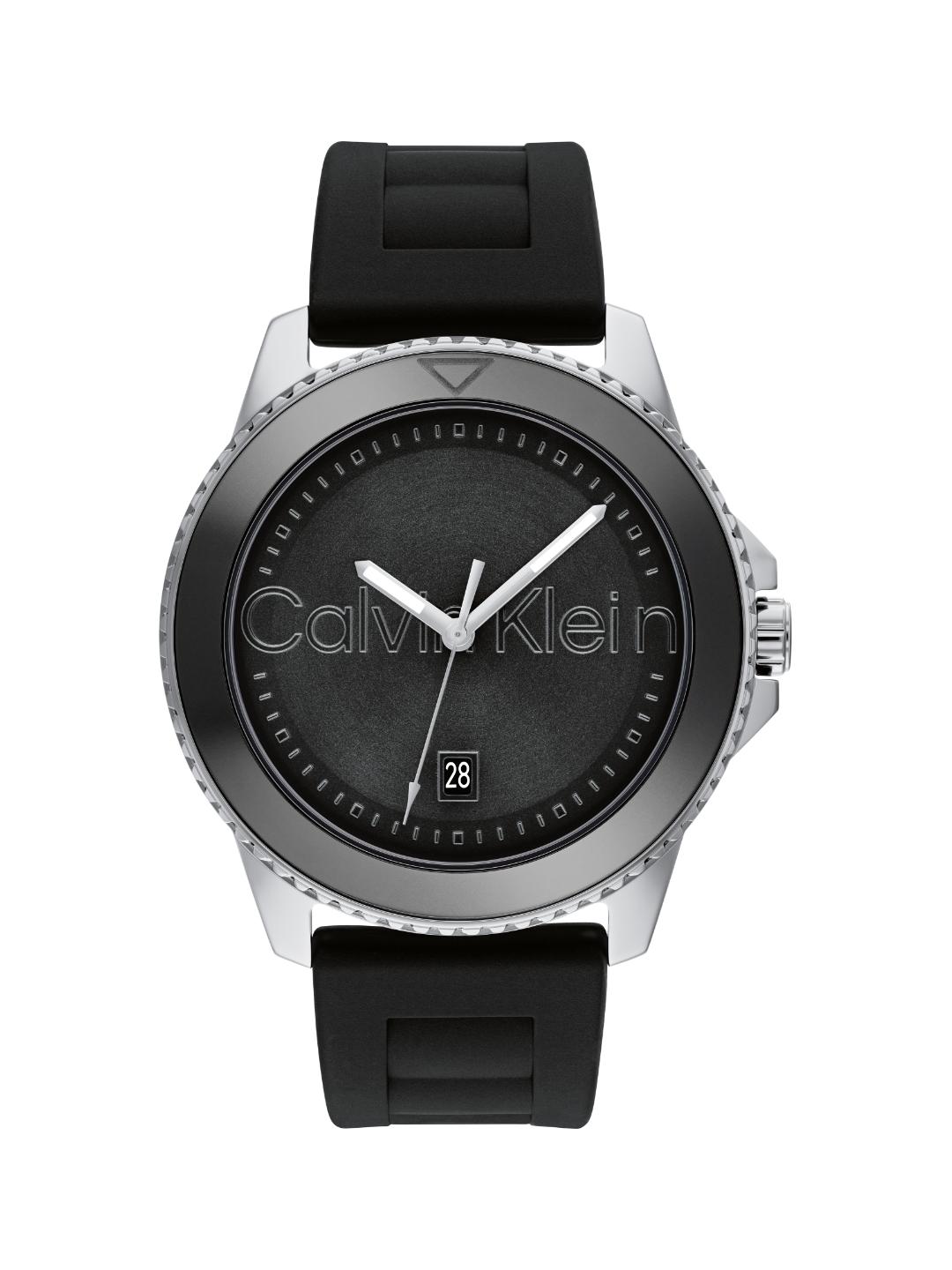 Calvin Klein Aqueous Calendar Black 44 mm Dial Men Analog Watch 25200386