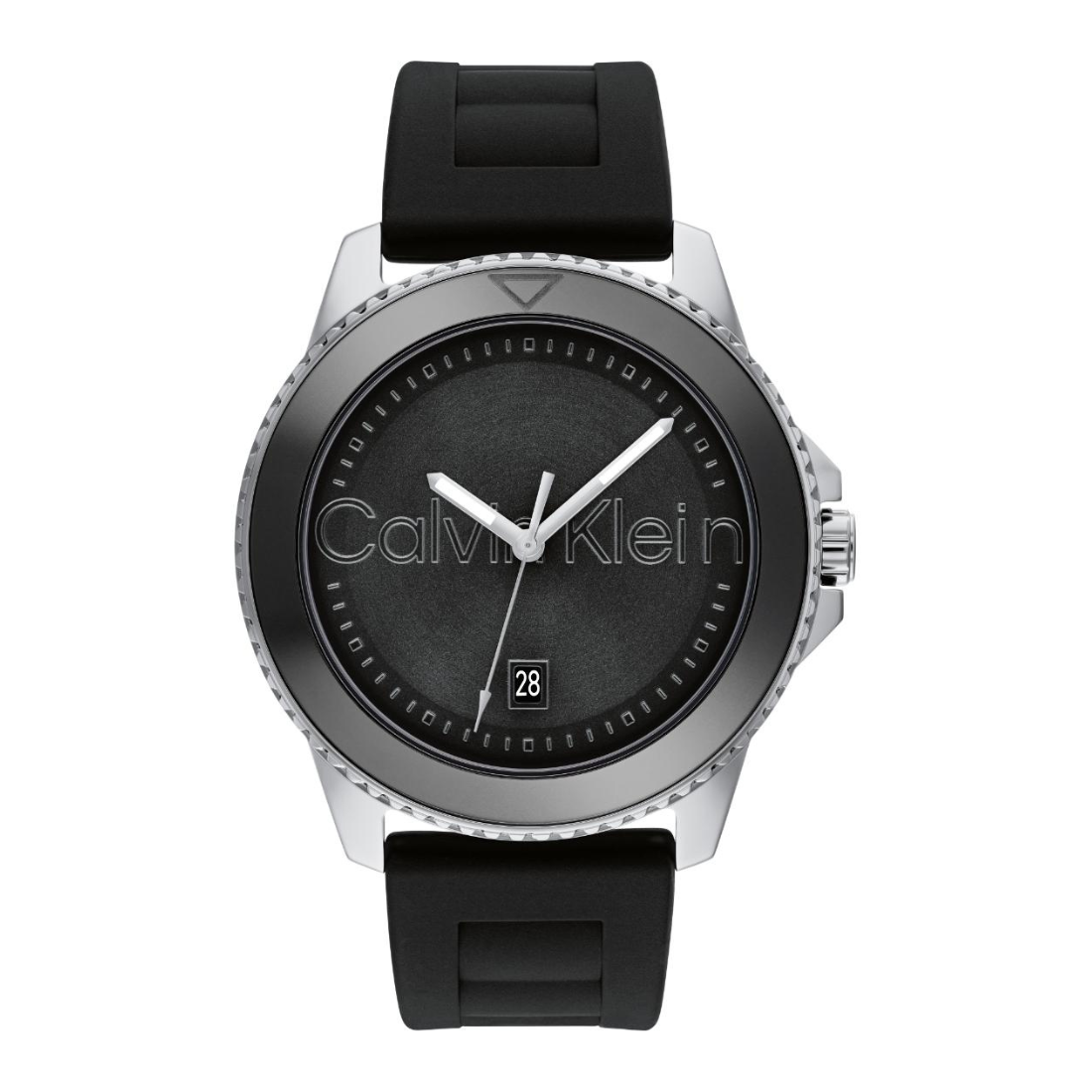 Calvin Klein Aqueous Calendar Black 44 mm Dial Men Analog Watch 25200386