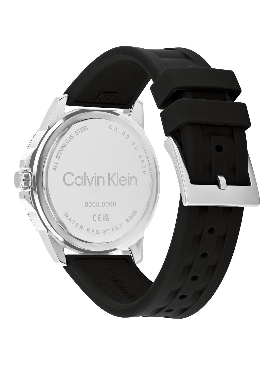 Calvin Klein Aqueous Calendar Black 44 mm Dial Men Analog Watch 25200386