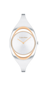 Calvin Klein CK ELATION 32.5 mm Silver Dial Women Watch 25200393