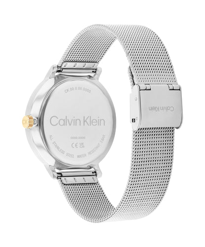 Calvin Klein CK STUN 40 mm Silver Dial Unisex Watch-  25200405