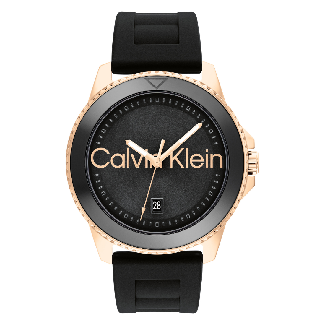Calvin Klein Aqueous Qtz Basic Calendar 44 mm Black Dial Men Watch 25200425