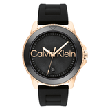Calvin Klein Aqueous Qtz Basic Calendar 44 mm Black Dial Men Watch 25200425