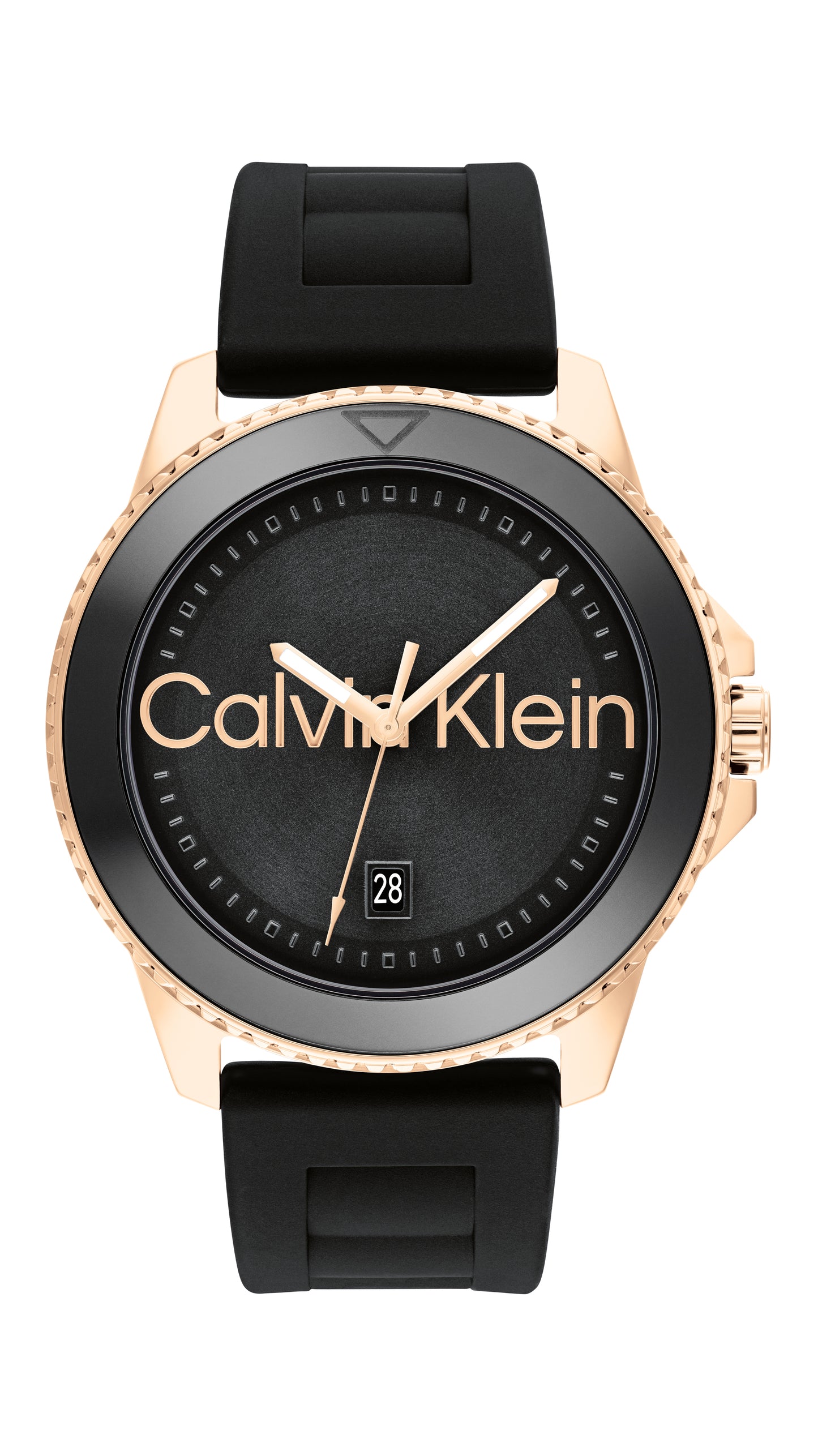Calvin Klein Aqueous Qtz Basic Calendar 44 mm Black Dial Men Watch- 25200425