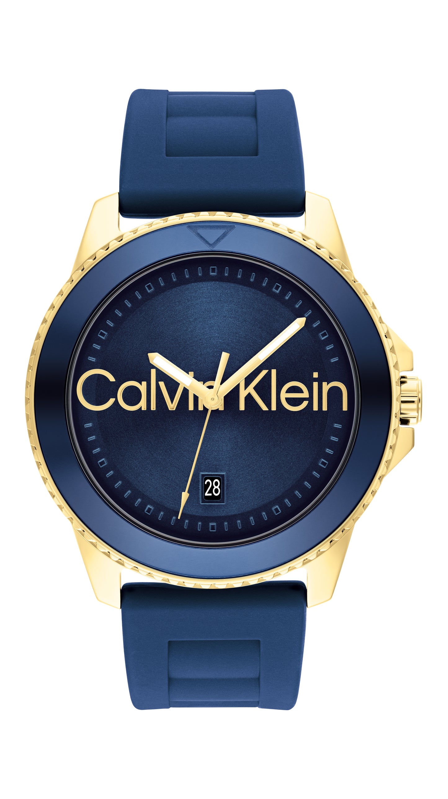 Calvin Klein Aqueous Qtz Basic Calendar 44 mm Navy Dial Men Watch- 25200426