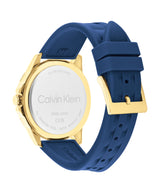 Calvin Klein Aqueous Qtz Basic Calendar 44 mm Navy Dial Men Watch 25200426