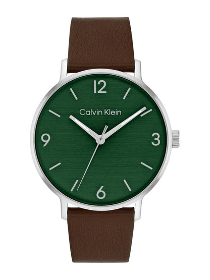 Calvin Klein MODERN 42 mm Green Dial Men Analog Watch- 25200435