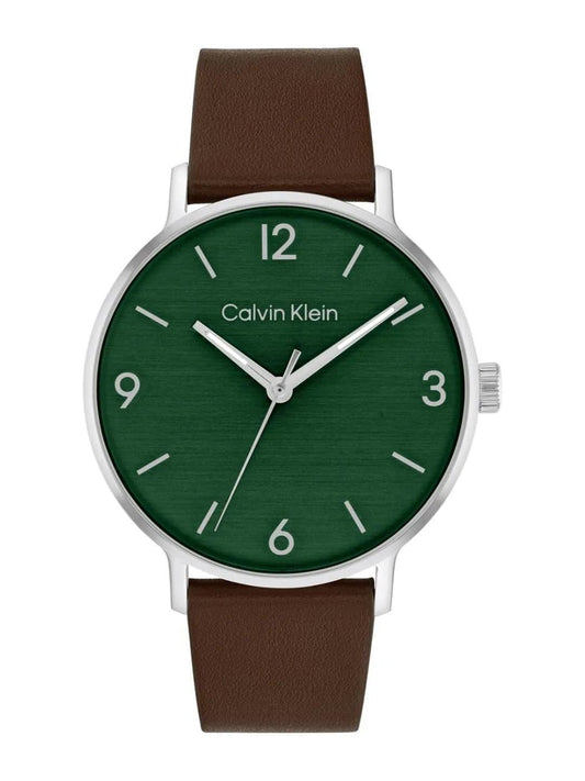 Calvin Klein MODERN 42 mm Green Dial Men Analog Watch- 25200435
