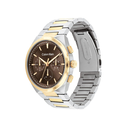 Calvin Klein DISTINGUISH 44 mm Brown Dial Men Watch-  25200442