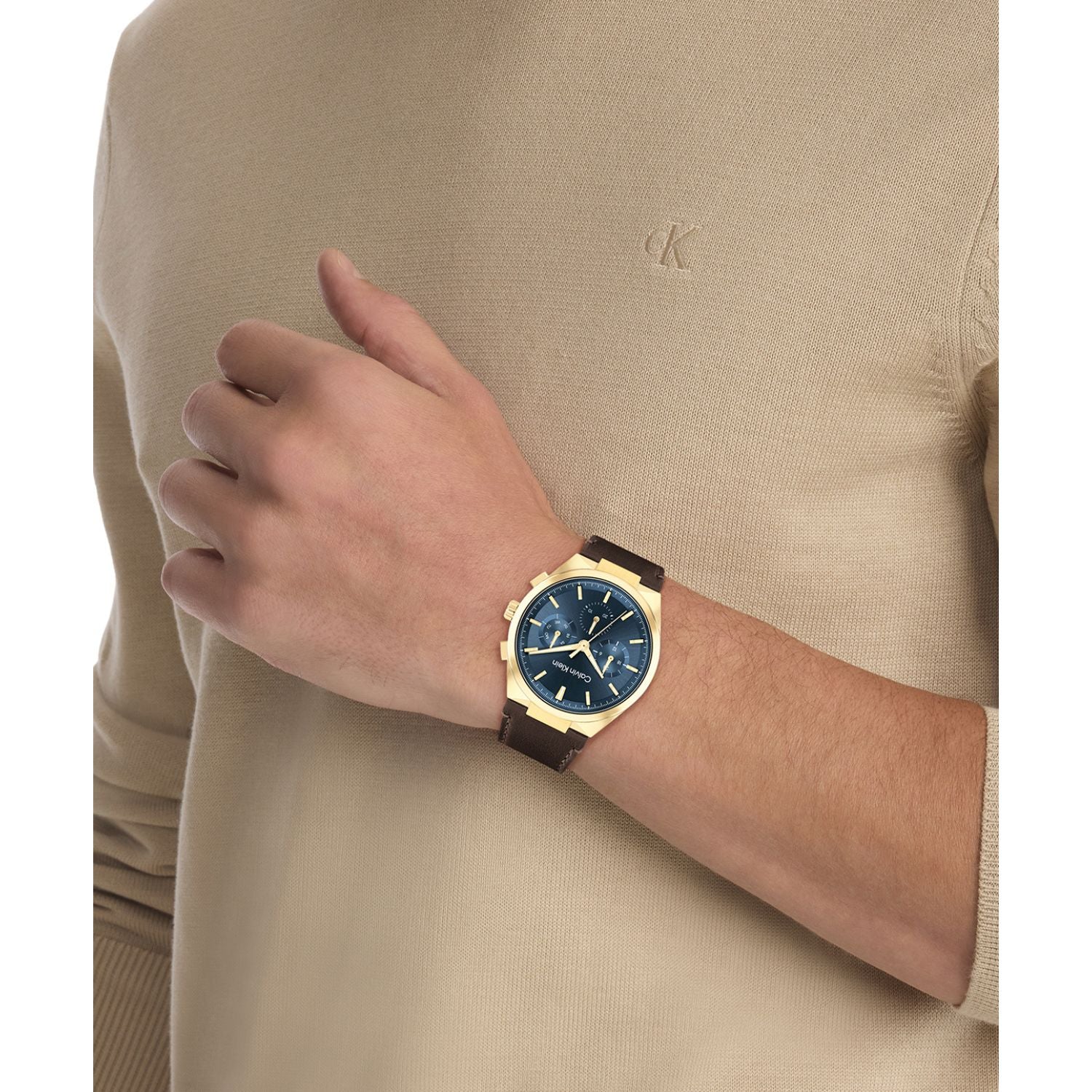 Calvin Klein DISTINGUISH 44 mm Green Dial Men Watch 25200445