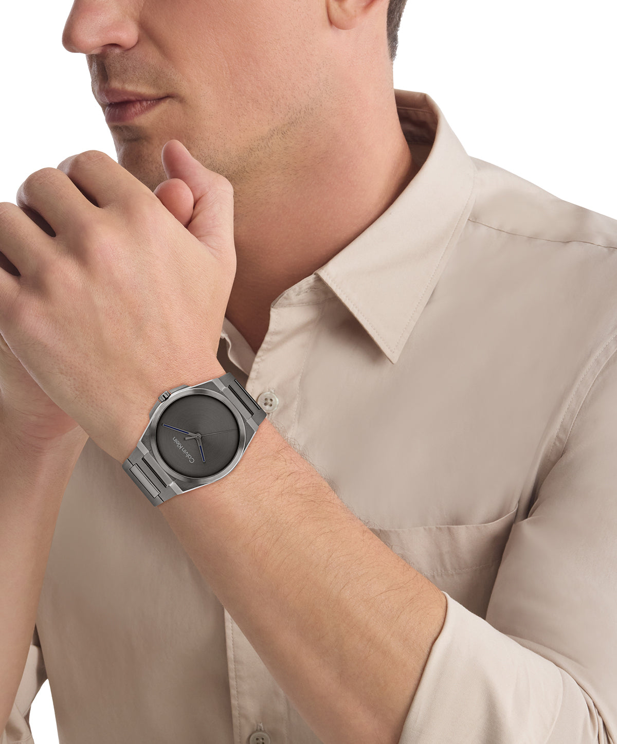 Calvin Klein Meta minimal Qtz Basic 41 mm Grey Dial Men Watch 25200458