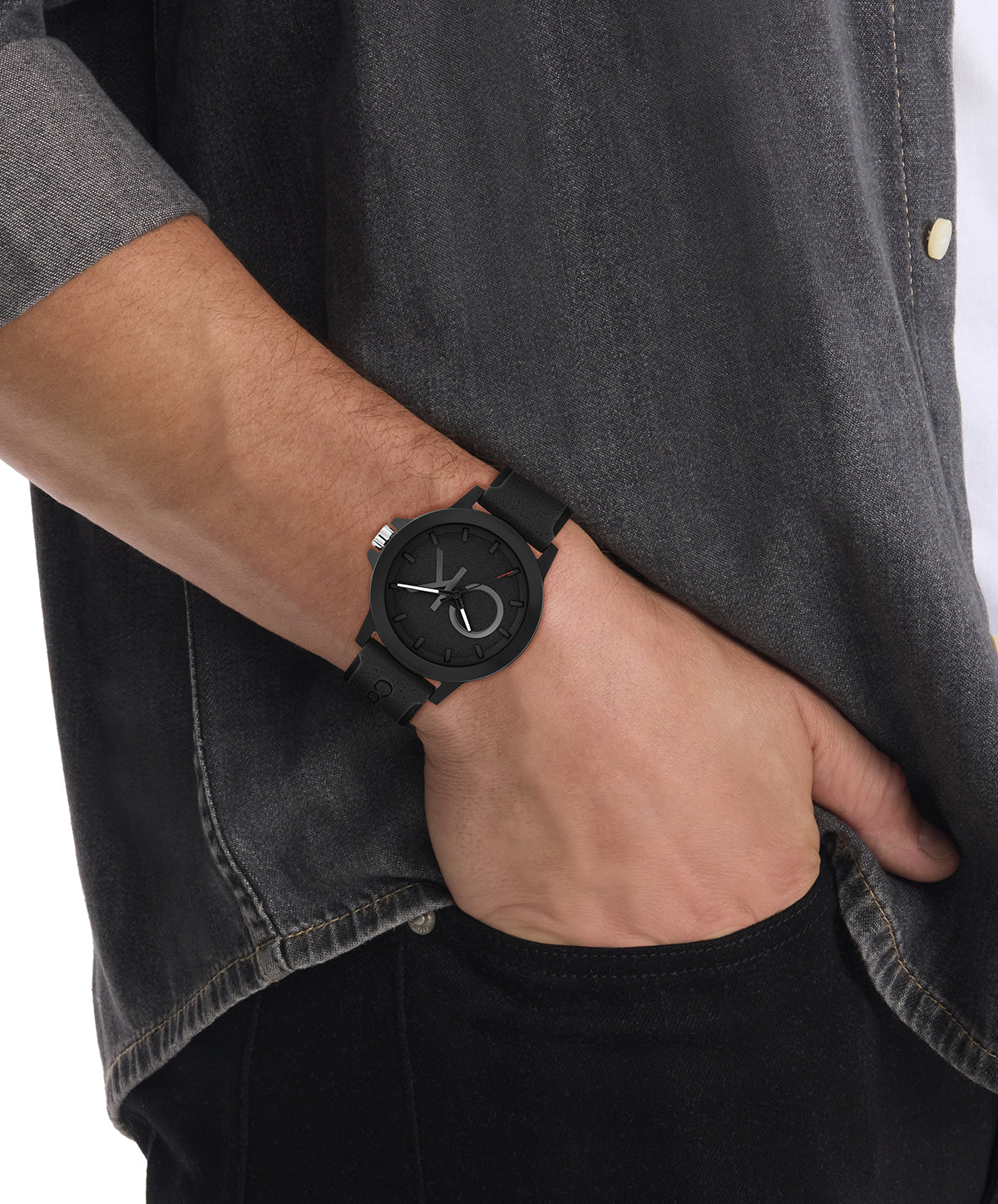 Calvin Klein CK RESET 42 mm Black Dial Men Watch 25200474