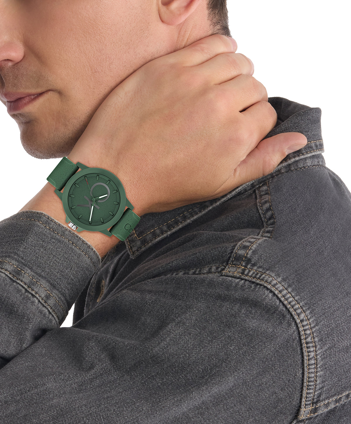 Calvin Klein CK RESET 42 mm Green Dial Men Watch 25200475