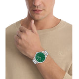 Calvin Klein LINKED BRACELET FOR HIM 43 mm Green Dial Men Watch 25200478