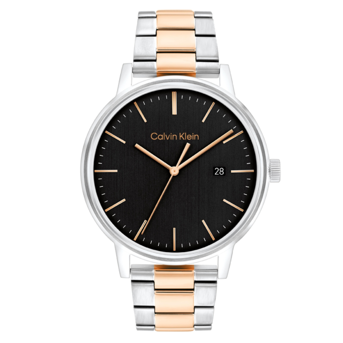 Calvin Klein LINKED BRACELET FOR HIM 43 mm Black Dial Men Watch 25200479