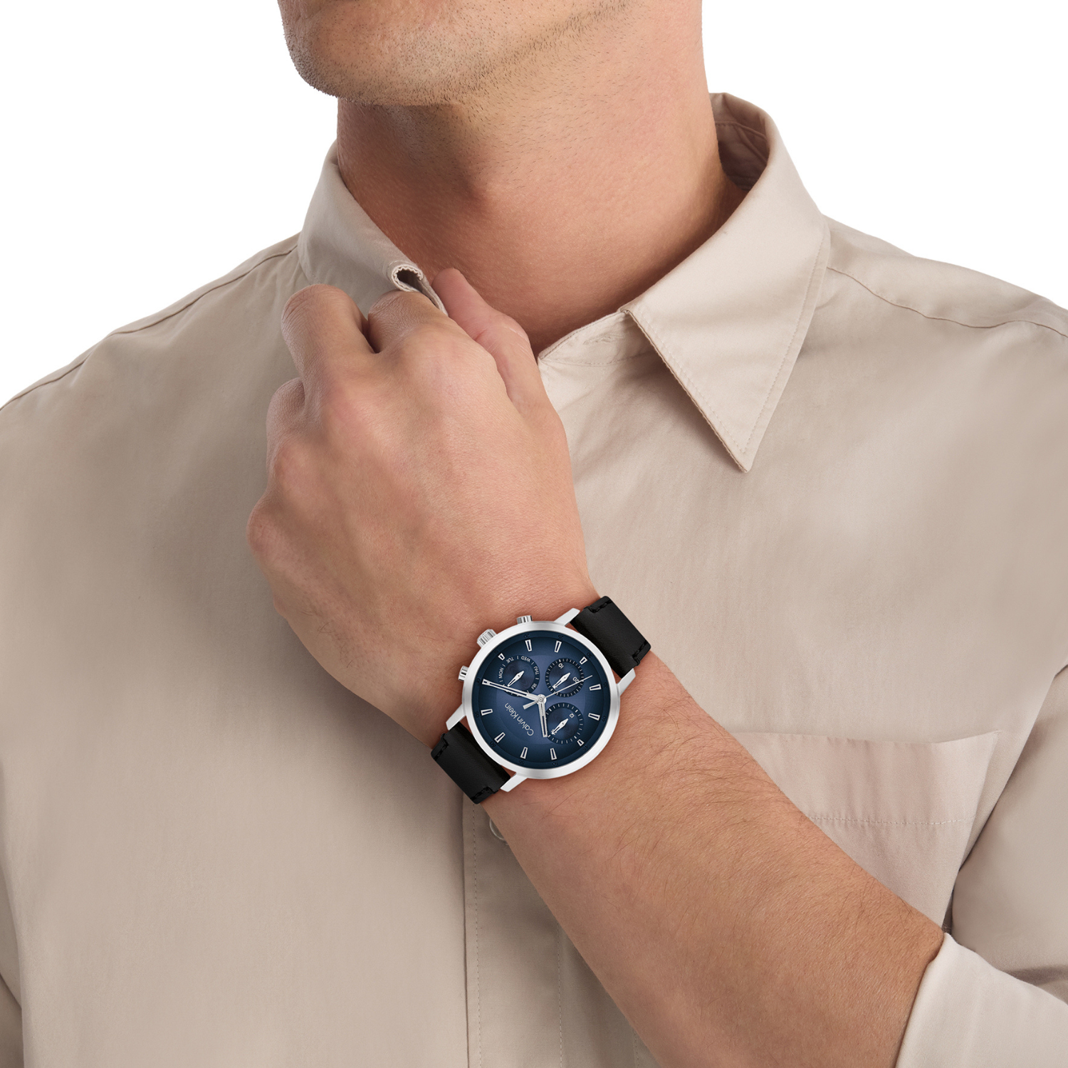 Calvin Klein GAUGE 41 mm Blue Dial Men Watch 25200497