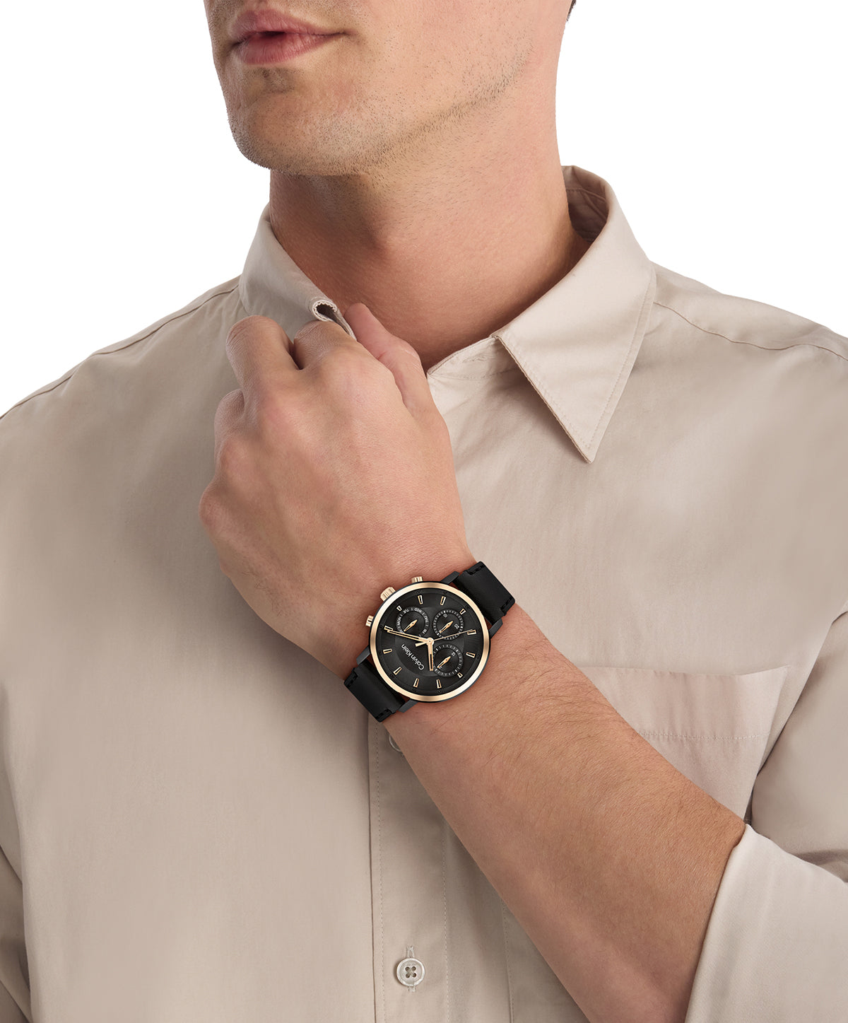 Calvin Klein GAUGE 41 mm Black Dial Men Watch 25200499