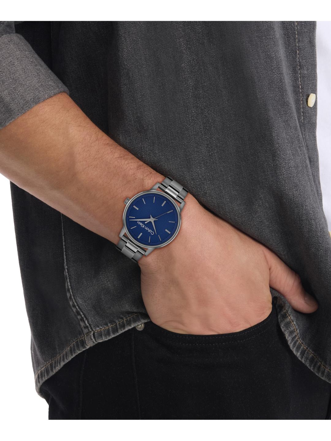 Calvin Klein Linked Blue 41 mm Dial Men Analog Watch 25200502