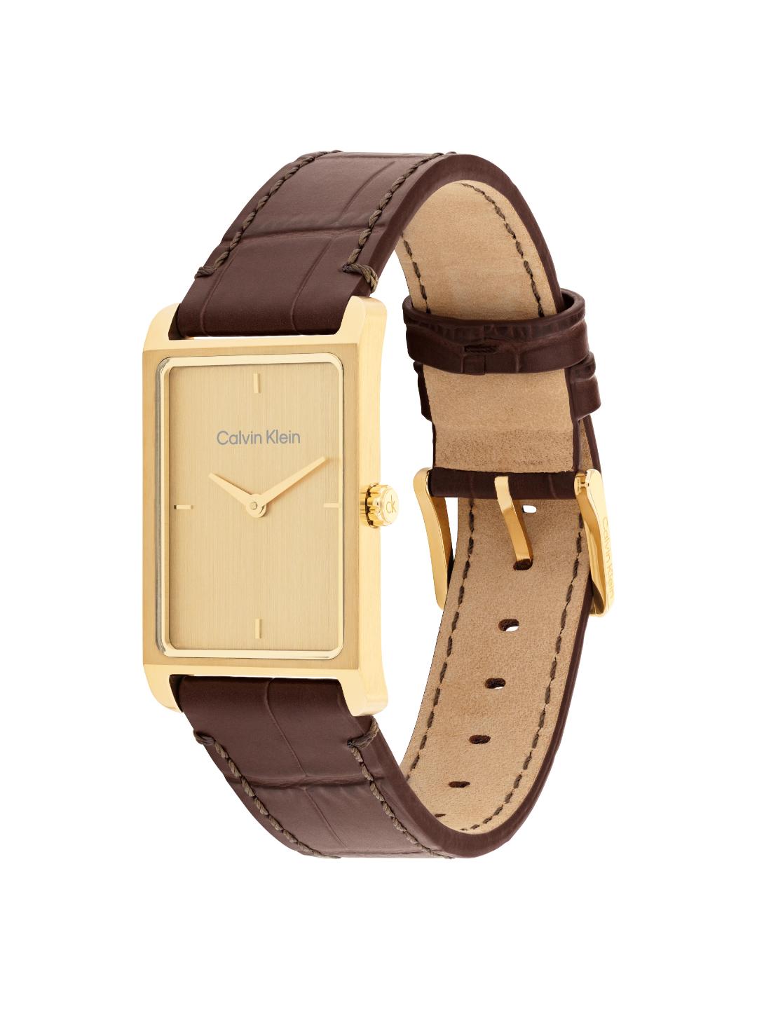 Calvin Klein Dapper Light Gold 24 mm Dial Men Analog Watch 25200530