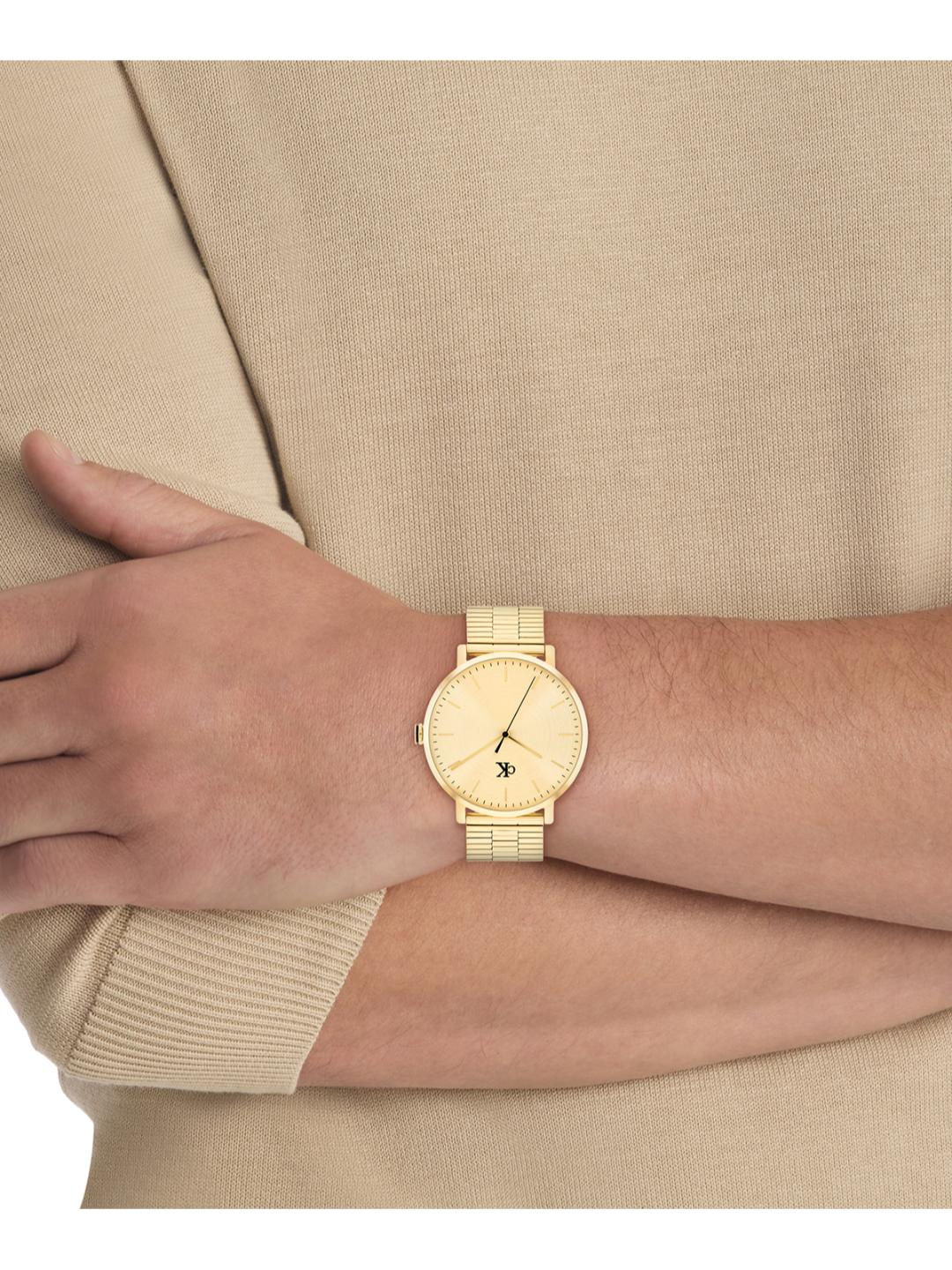 Calvin Klein Real Thin Gold 42 mm Dial Men Analog Watch 25200549