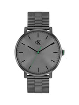 Calvin Klein Ck Real Qtz Basic Slim Grey Round Dial Men's Watch 25200551