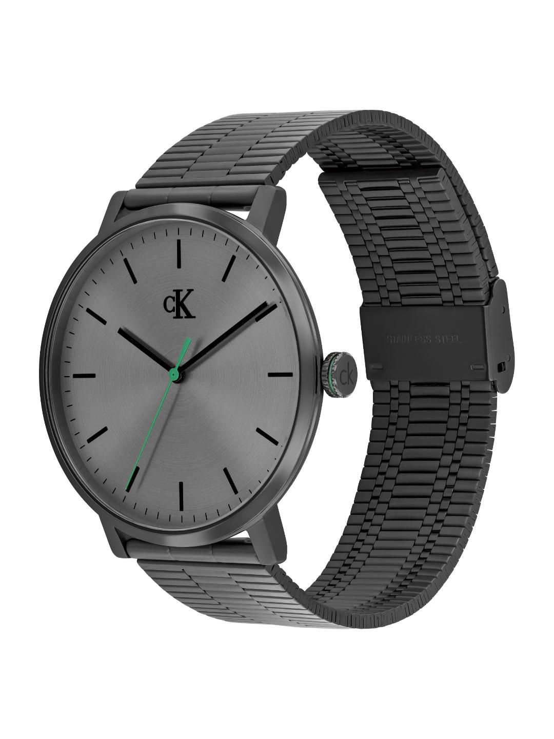 Calvin Klein Ck Real Qtz Basic Slim Grey Round Dial Men's Watch 25200551