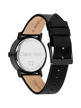 Calvin Klein Ck Real Qtz Basic Slim Black Round Dial Men's Watch 25200571