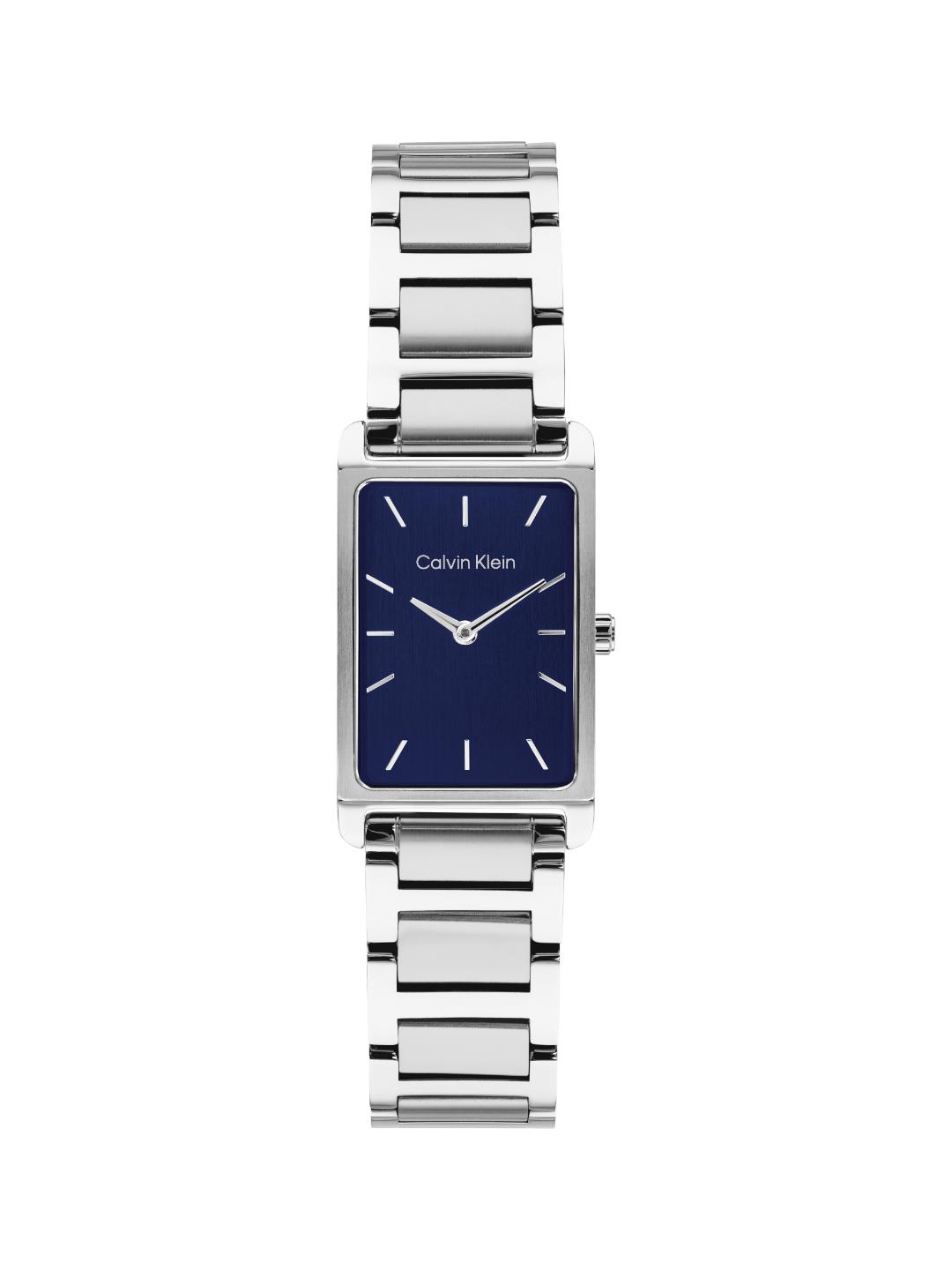 Calvin Klein Dapper Qtz Basic Slim Dark Blue Rectangle Dial Men's Watch 25200590