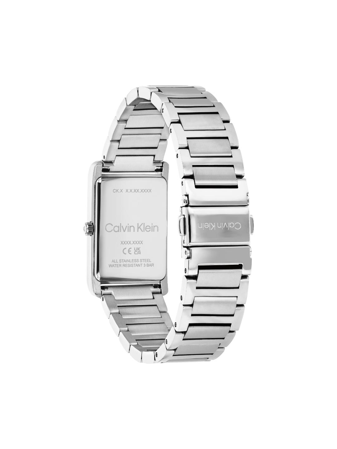 Calvin Klein Dapper Qtz Basic Slim Dark Blue Rectangle Dial Men's Watch 25200590