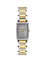 Calvin Klein Dapper Qtz Basic Slim Grey Rectangle Dial Men's Watch 25200591