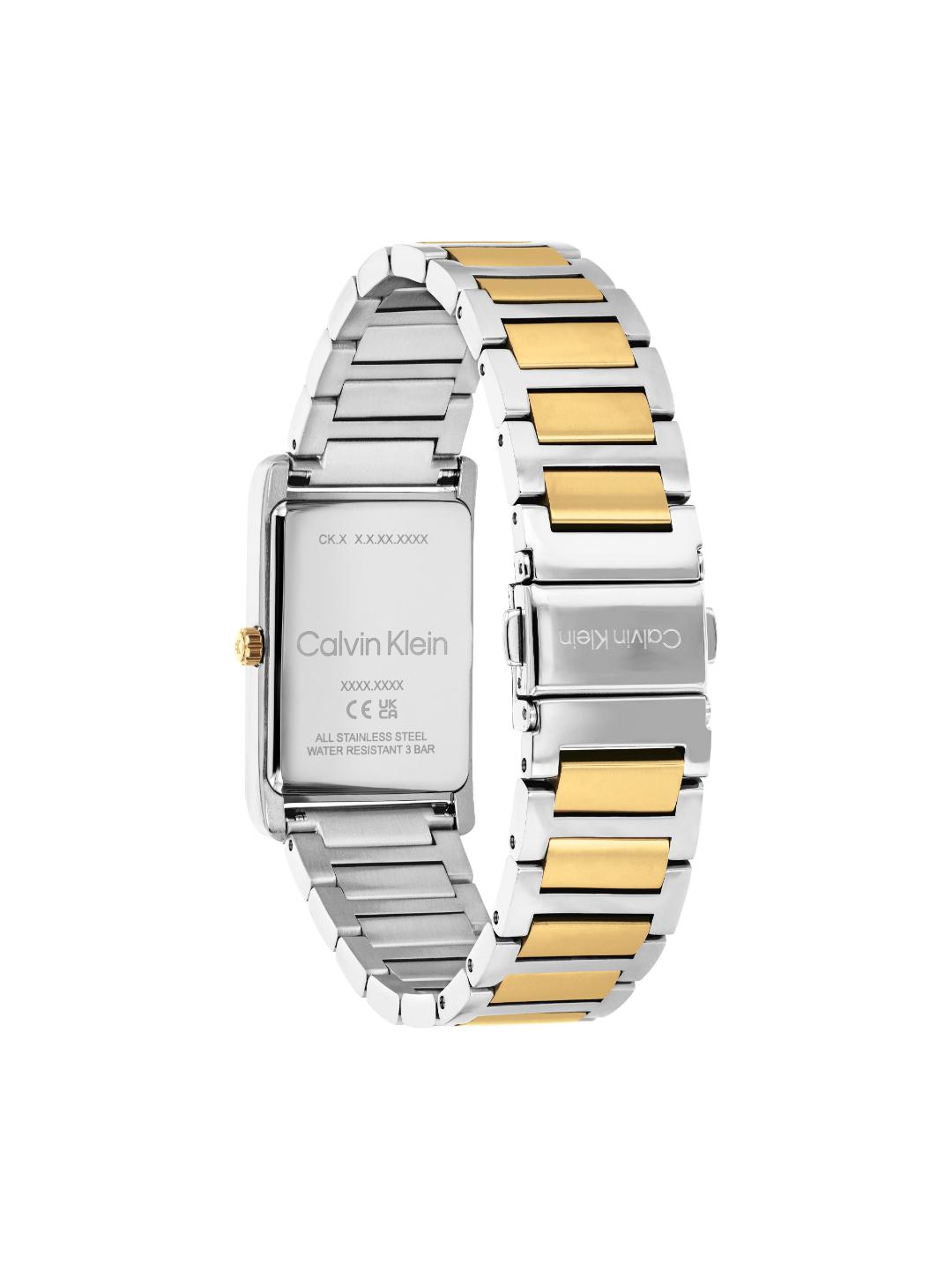 Calvin Klein Dapper Qtz Basic Slim Grey Rectangle Dial Men's Watch 25200591