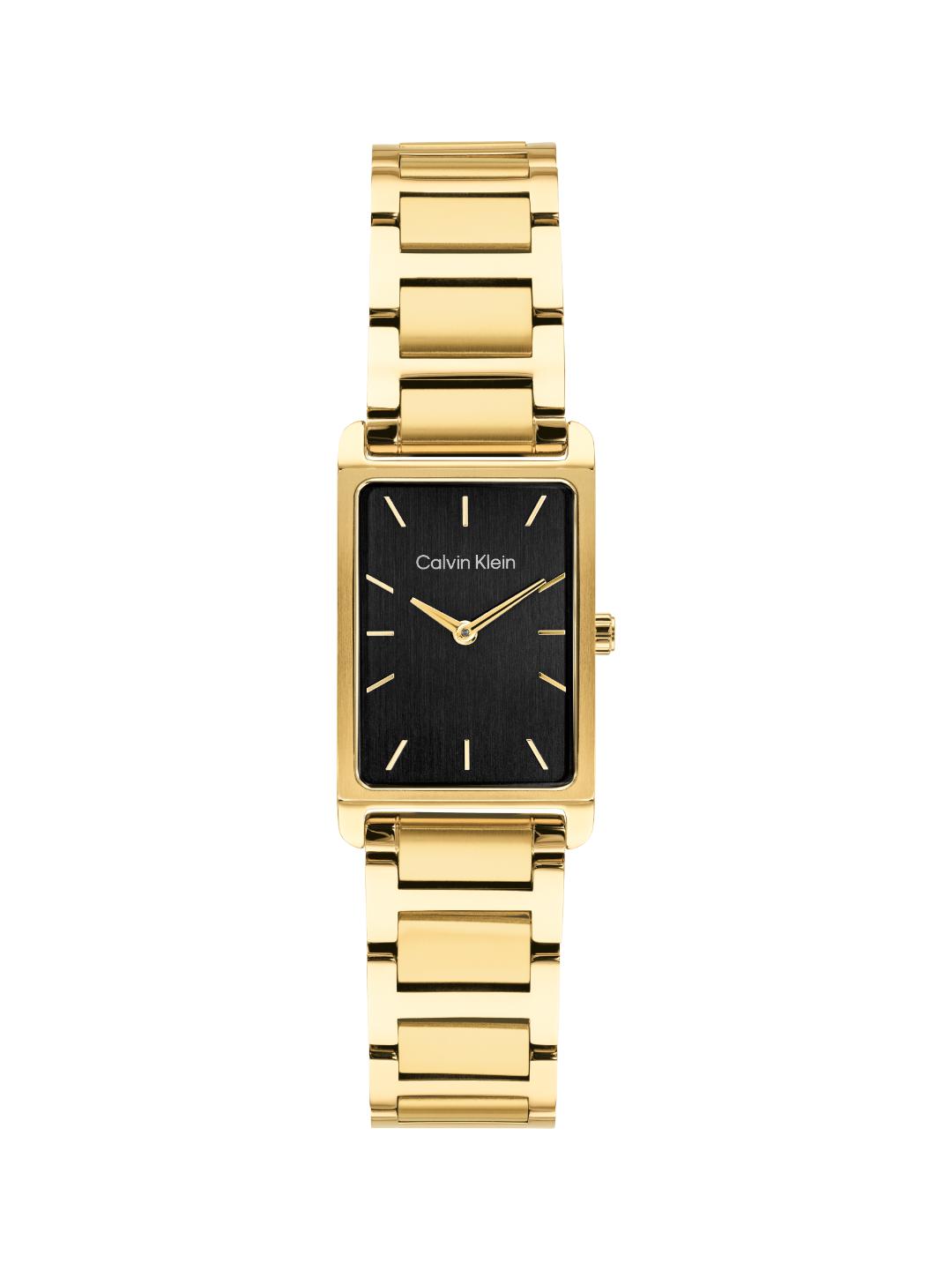 Calvin Klein Dapper Qtz Basic Slim Black Rectangle Dial Men's Watch 25200592