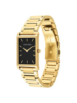 Calvin Klein Dapper Qtz Basic Slim Black Rectangle Dial Men's Watch 25200592