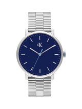 Calvin Klein Ck Real Qtz Basic Slim Blue Round Dial Men's Watch 25200598