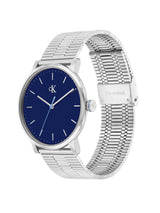 Calvin Klein Ck Real Qtz Basic Slim Blue Round Dial Men's Watch 25200598