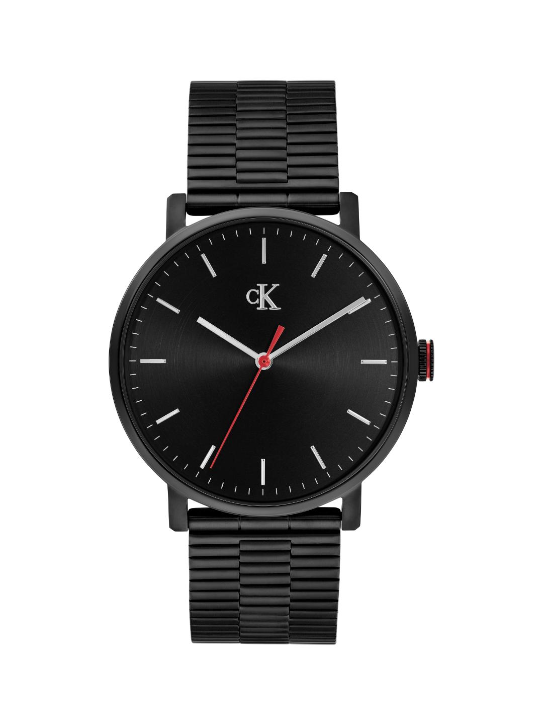 Calvin Klein Ck Real Qtz Basic Slim Black Round Dial Men's Watch 25200600