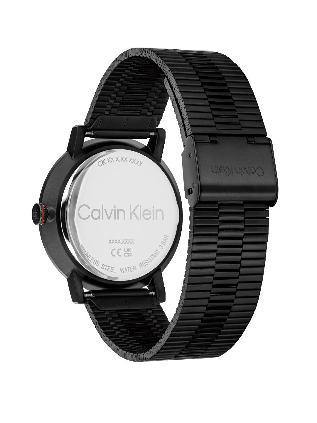 Calvin Klein Ck Real Qtz Basic Slim Black Round Dial Men's Watch 25200600