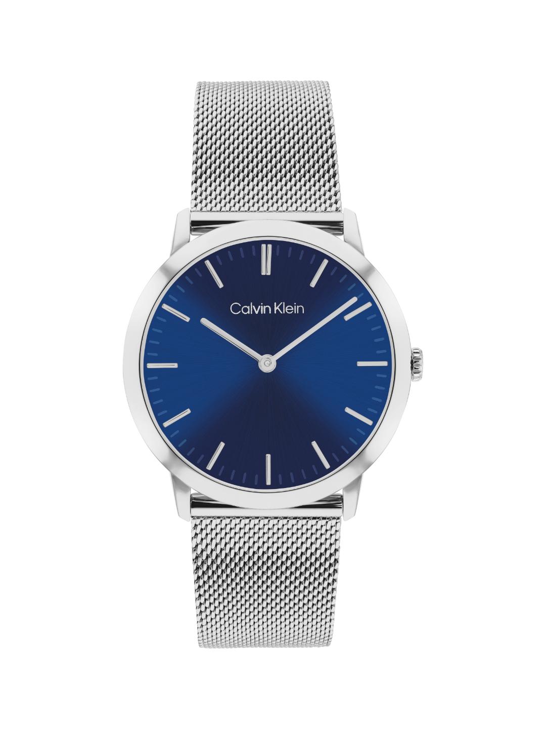 Calvin Klein Exceptional Qtz Basic Slim Blue Round Dial Men's Watch 25200601