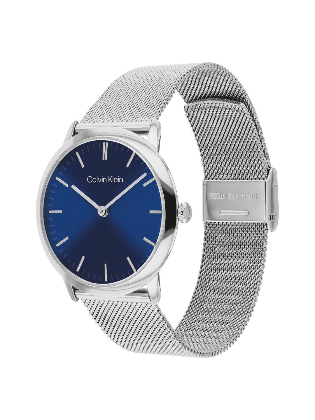 Calvin Klein Exceptional Qtz Basic Slim Blue Round Dial Men's Watch 25200601