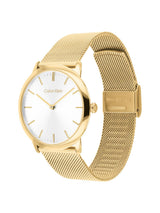 Calvin Klein Exceptional Qtz Basic Slim Silver White Round Dial Men's Watch 25200602
