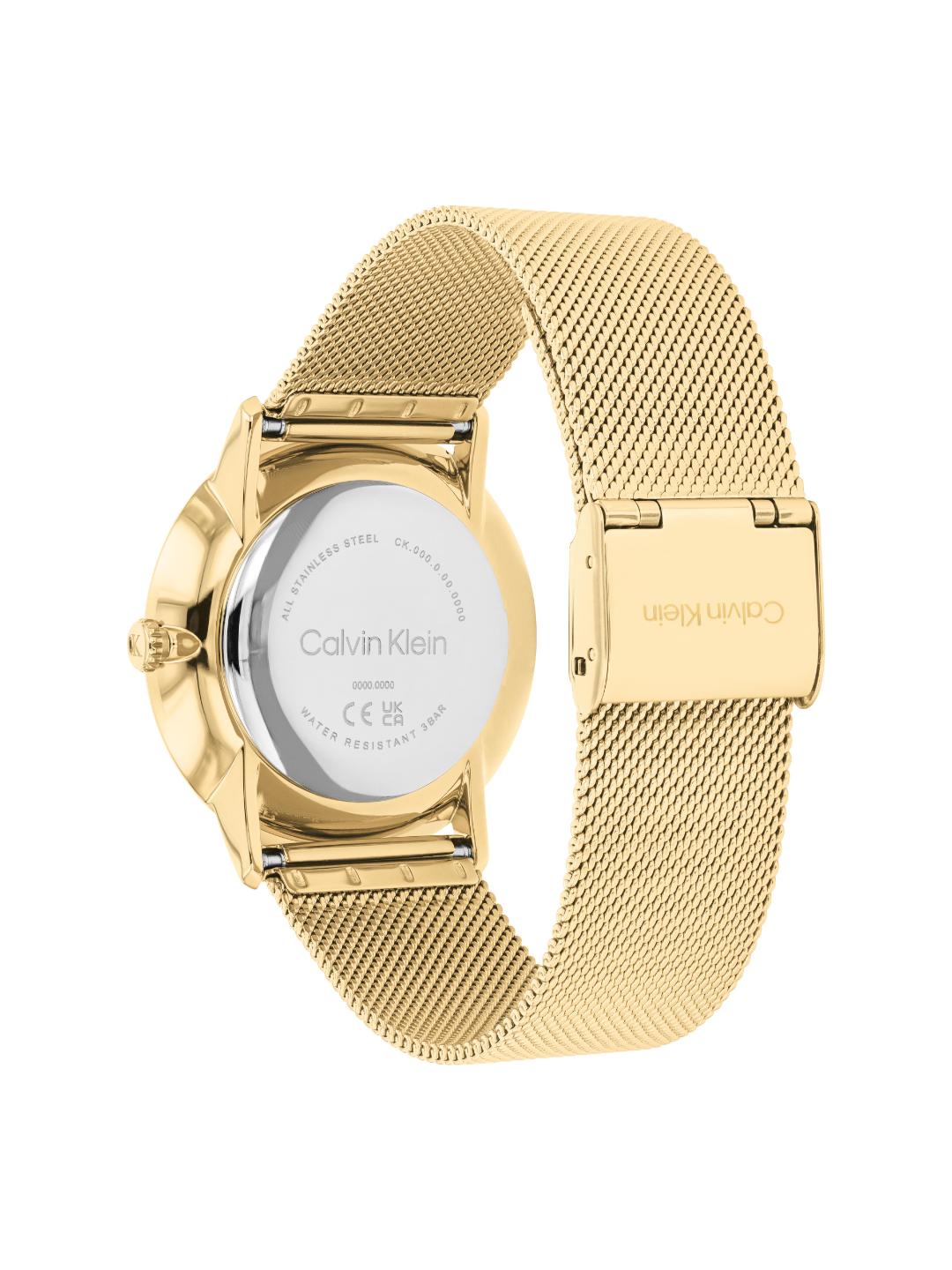 Calvin Klein Exceptional Qtz Basic Slim Silver White Round Dial Men's Watch 25200602