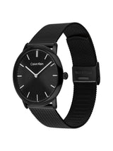 Calvin Klein Exceptional Qtz Basic Slim Black Round Dial Men's Watch 25200603