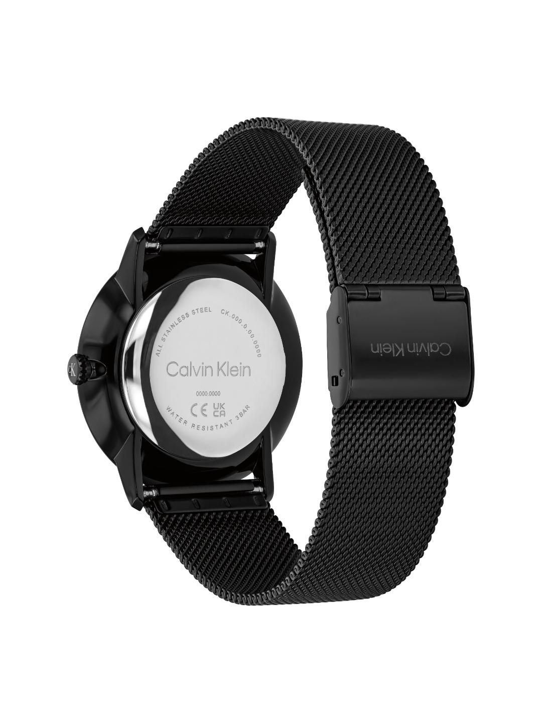 Calvin Klein Exceptional Qtz Basic Slim Black Round Dial Men's Watch 25200603