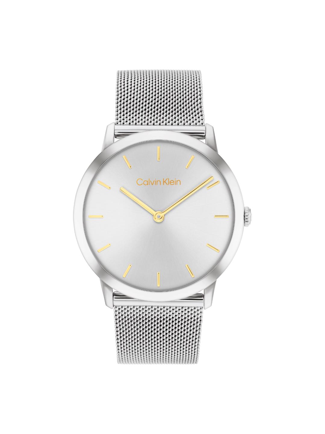 Calvin Klein Exceptional Silver 37.5 mm Dial Unisex Watch 25300001