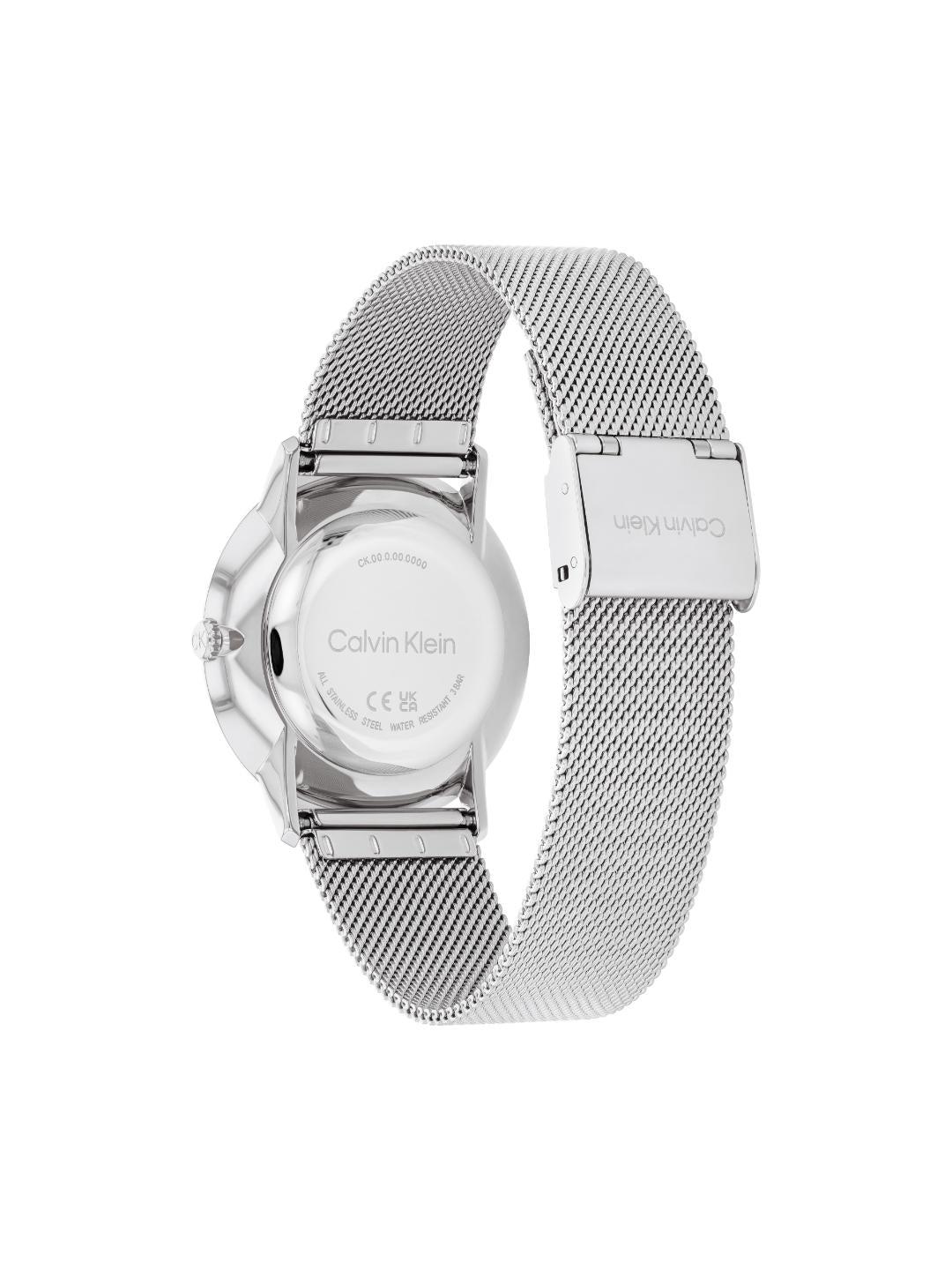Calvin Klein Exceptional Silver 37.5 mm Dial Unisex Watch 25300001