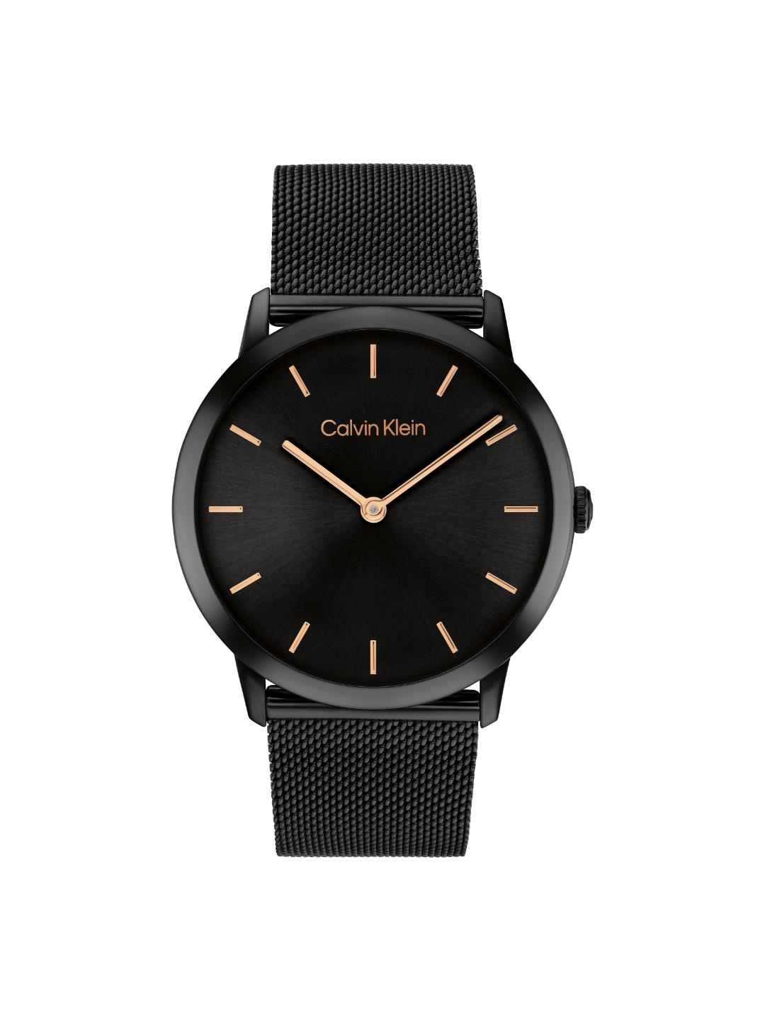 Calvin Klein Exceptional Black 37.5 mm Dial Unisex Watch 25300002