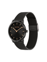 Calvin Klein Exceptional Black 37.5 mm Dial Unisex Watch 25300002