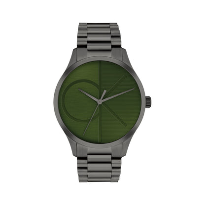 Calvin Klein ICONIC 42 mm Green Dial Unisex Watch-  25300027