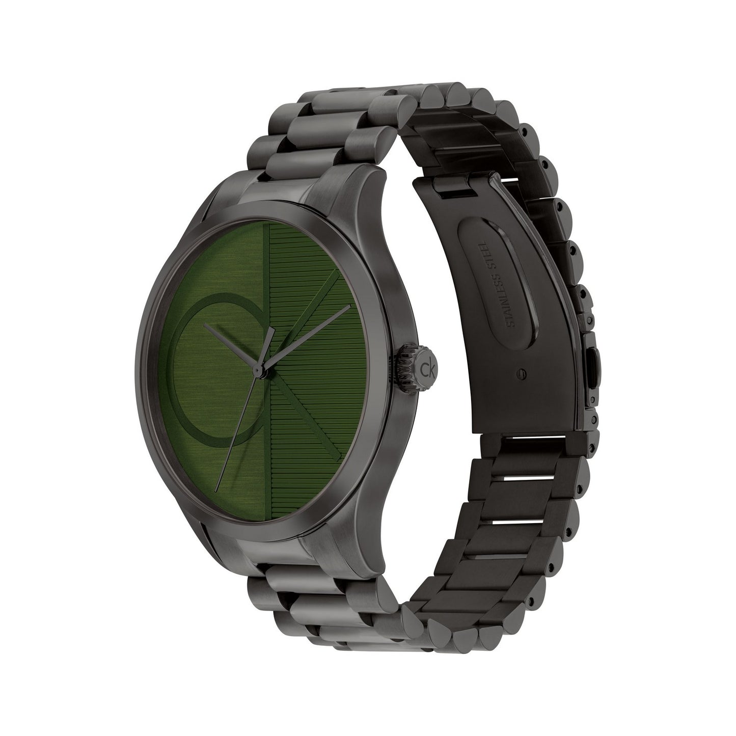 Calvin Klein ICONIC 42 mm Green Dial Unisex Watch-  25300027